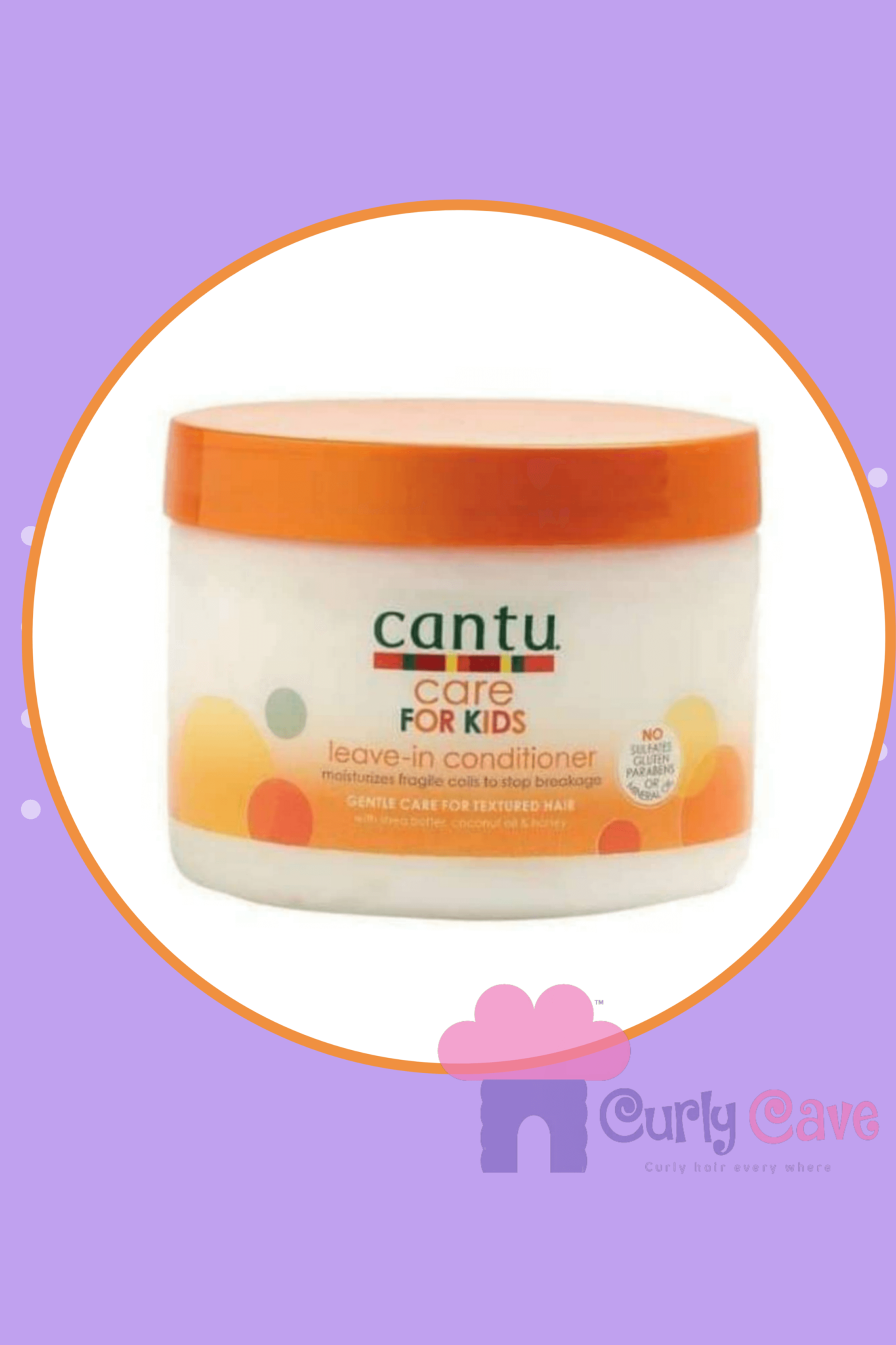 Curly Cave Cantu leave in conditioner for kids (283 mml) ليف إن كانتو للأطفال 283 مللى