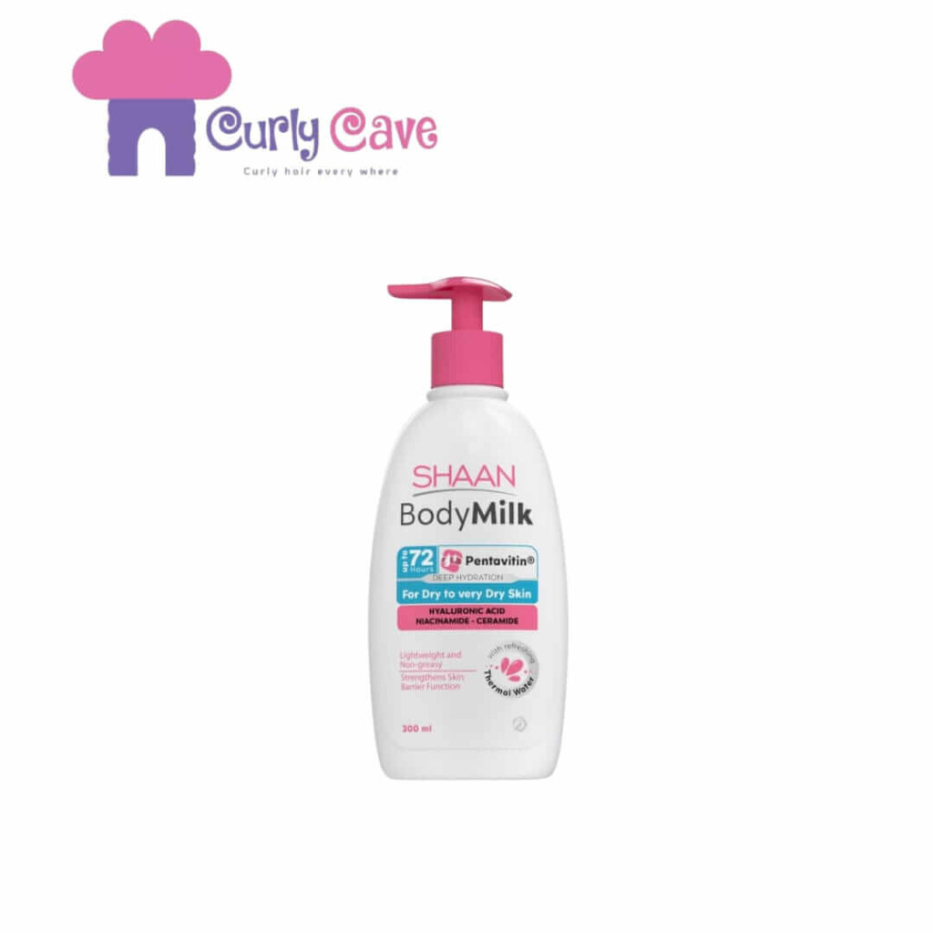 Shaan Body Milk (300ml) شان لوشن ميلك مرطب للجسم Curly Cave
