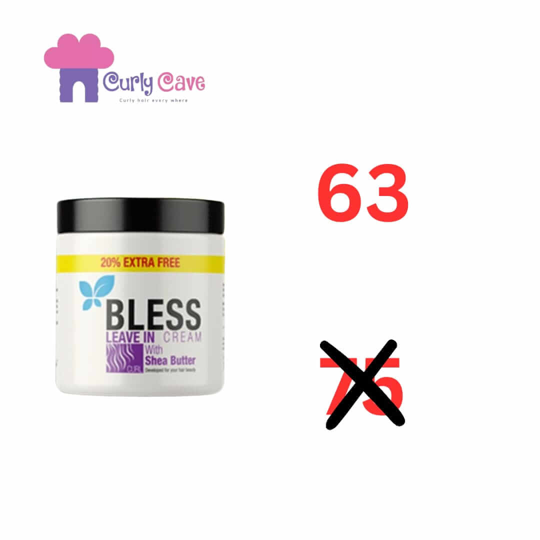 Bless Leave In Cream Shea Butter 250ml بليس ليف ان كريم بزبده الشيا Curly Cave 