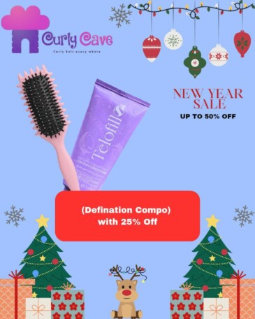 Definition Combo( Telofill Leave-In Cream 200 ml + Bonus Curl Definition Brush — 25% OFF)